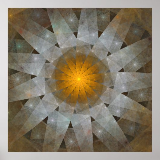 Origami Sun Poster (Voorkant)