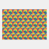 Origami Triangle - Abstract kleurrijk patroon Inpakpapier Vel (Voorkant)