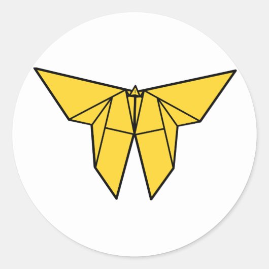 Origami vlinder Stickers (Voorkant)
