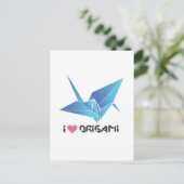 origami vogel briefkaart (Staand voorkant)
