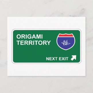 Origami Volgende uitgang Briefkaart