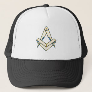 Origami vrijmetselarij symbool trucker pet