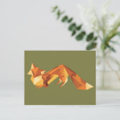 Origamifox Briefkaart (Staand voorkant)