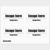 Origamitekst Rechthoekige Sticker (Vel)