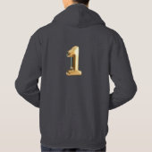 Original 1 Dark Grey Men’s Pullover Hoodie (Dos)