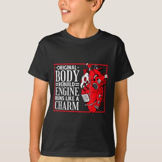 Original Body Rebuild Engine, Open Heart Surgery A T-shirt (Voorkant)
