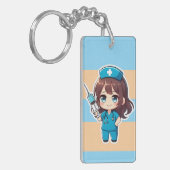 Original Chibi Nurse 2.0 - Precision Care Sleutelhanger (Voorkant Links)