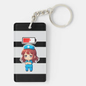 Original Chibi Nurse 3.0 - Powerless Sleutelhanger (achterkant)