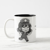 Original Chibi Nurse - The Hectic Shift Tweekleurige Koffiemok (Links)