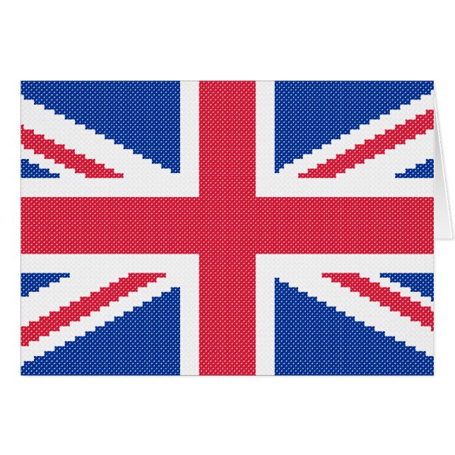 Original cross-stitch design Union Jack (Devant horizontal)