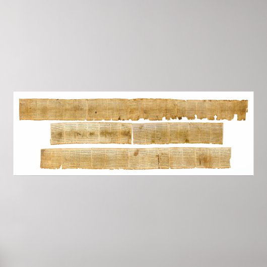 ORIGINAL Great Isaiah Scroll Dead Zee Scroll Scrol Poster (Voorkant)