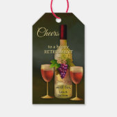 Original Italian Art Wine Themed Cadeaulabel (Voorkant)