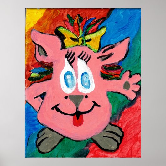 Original Rainbow Character Poster  (Semi-Gloss) (Voorkant)