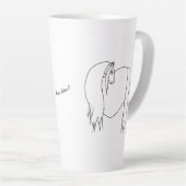 Original signé Horse Heart Latte Mug (Angle droit)