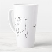 Original signé Horse Heart Latte Mug (Angle gauche)