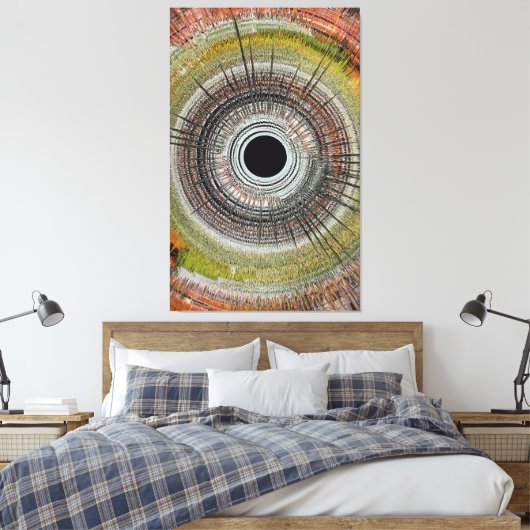 Original spin art canvas afdruk (Insitu (Slaapkamer))