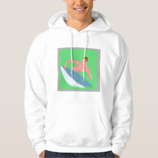 Original Watercolor Surf Print Sweatshirt