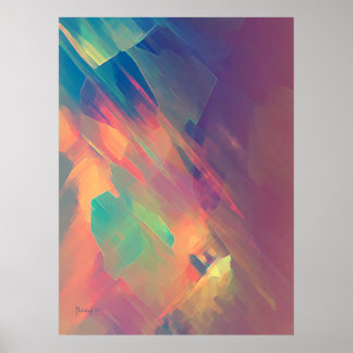 Origine de la pensée - Impression de peinture abst