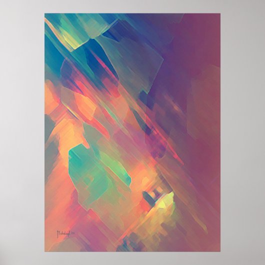 Origine de la pensée - Impression de peinture abst (Devant)