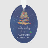 Origine de l'arbre de Noël Computer Consultant (devant)