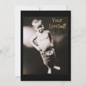 Origine de Man Pouting Boy Invitations (Devant)