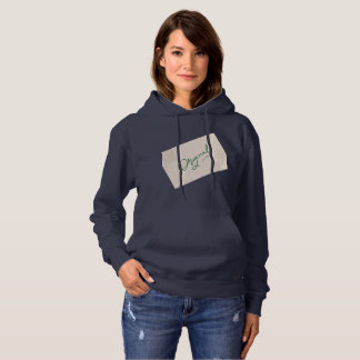 Origineel 1 Navy Blauwe Dames Pullover Hoodie
