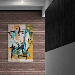 Origineel acrylschilderij op Posters papier (mat)