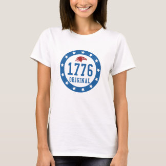 Origineel Badge 4 juli 1776 T-shirt