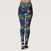 Origineel Blauw Groen Sinaasappel Patroon Yoga Leg Leggings (Achterkant)