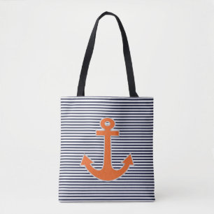Origineel borduurwerk voor anchor kapitein Nautica Draagtas