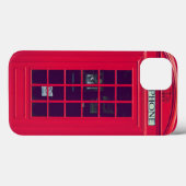 Origineel British red phone box Case-Mate iPhone Case (Achterkant (horizontaal))