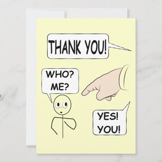 Origineel dank u kaart (Voorkant)