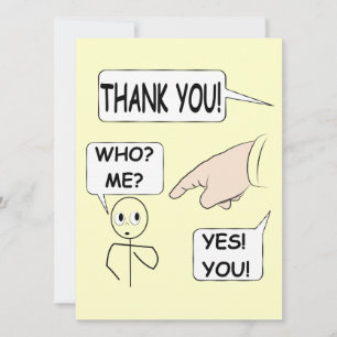 Origineel dank u kaart