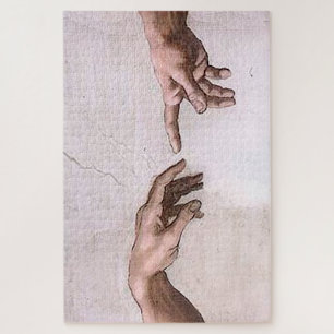 Origineel de creatie van Adam Hands Touch Legpuzzel