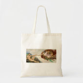 Origineel De schepping van Adam Tote Bag (Voorkant)