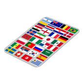 Origineel FOOTBALL SOCCER TEAM FLAGS 2018 patroon Magneet (Linkerzijde)