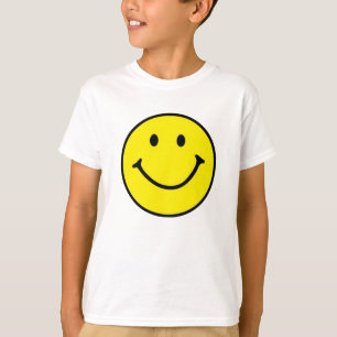Origineel gele Kind met glimlach T-shirt