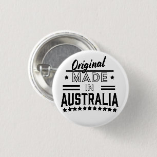 Origineel gemaakt in Australië Ronde Button 3,2 Cm