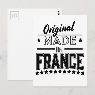 Origineel gemaakt in Frankrijk logo Briefkaart