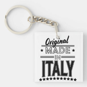 Origineel gemaakt in Italië logo Sleutelhanger