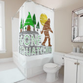  Origineel Gone Squatchin Shower Curtain Douchegordijn (In situ)