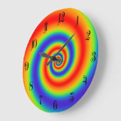 Origineel gradiënt van regenboog Kleurig spiraal e Grote Klok (Hoek)