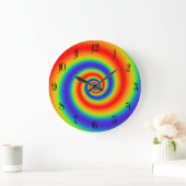 Origineel gradiënt van regenboog Kleurig spiraal e Grote Klok (Huis)