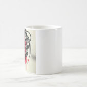 Origineel hartvormige granaatkunstwerk koffiemok (Center)