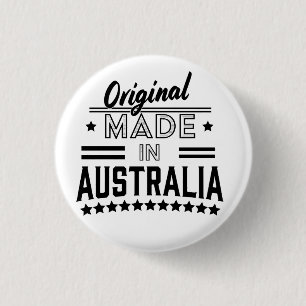 Origineel in Australië Ronde Button 3,2 Cm