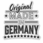 Origineel in Duitsland Sticker (Voorkant)