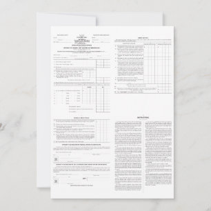 Origineel inkomstenbelastingformulier 1040 van 191