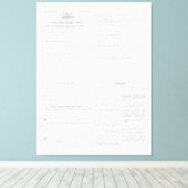 Origineel inkomstenbelastingformulier 1040 van 191 canvas afdruk (Insitu (Houten vloer))