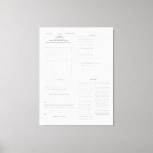 Origineel inkomstenbelastingformulier 1040 van 191 canvas afdruk