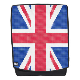 Origineel kruissteekontwerp Union Jack Rugtassen